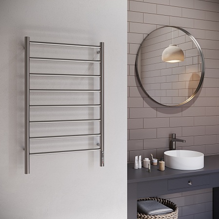 Аврора П8 500х850 Электро Полотенцесушитель TERMINUS Оружейная сталь Чапаевск - фото 3