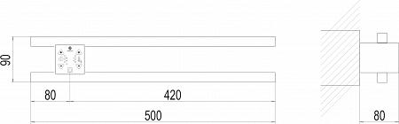 Полка Электро П2 ПРОФ 500х90 NEW Чапаевск - фото 4